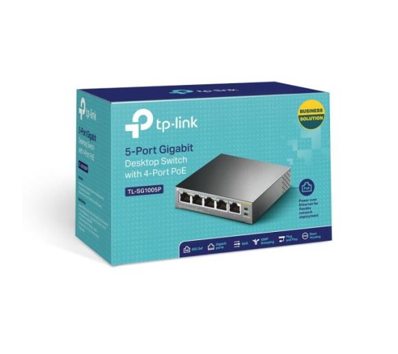TP-Link - LAN Switch TP-LINK TL-SG1005P 10/100/1000 5port (4 PoE)_0