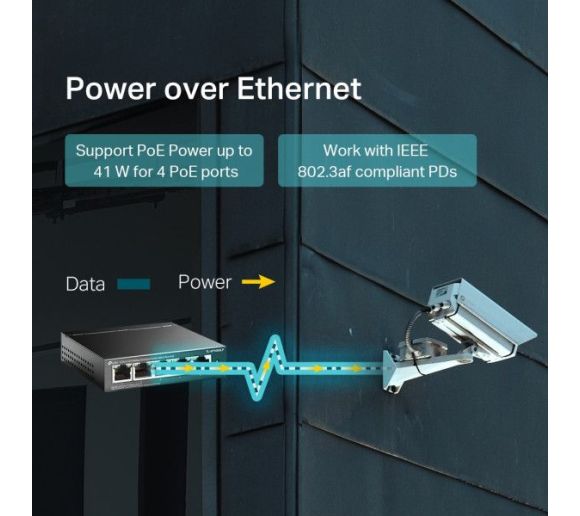 TP-Link - LAN Switch TP-LINK TL-SF1005LP 10/100 5port (4 PoE)_2