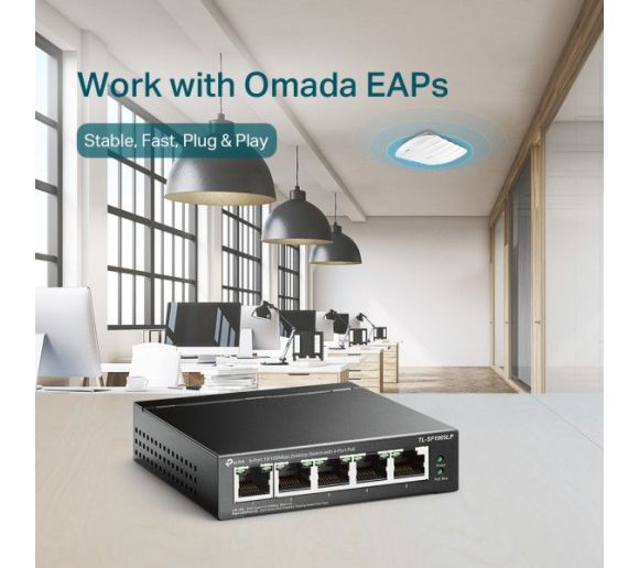 TP-Link - LAN Switch TP-LINK TL-SF1005LP 10/100 5port (4 PoE)_4