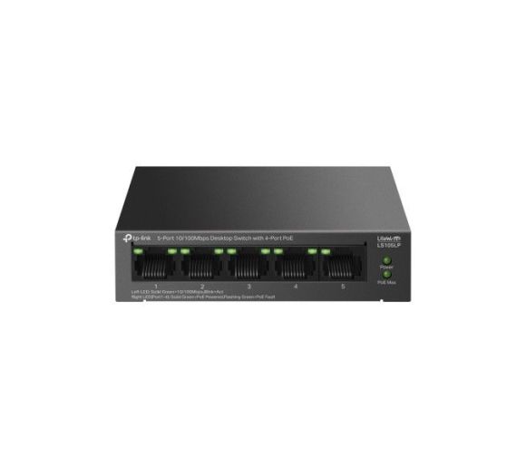TP-Link - LAN Switch TP-LINK LS105LP 5port 10/100 4-PoE metalno kućište_0