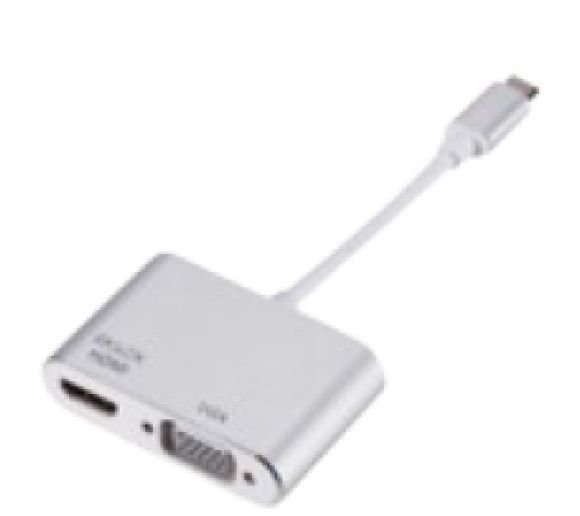 Stars Solutions - Adapter Stars Solutions USB-C na HDMI/VGA sivi_0