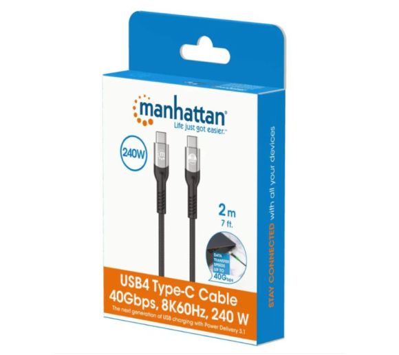 Manhattan - Kabl Manhattan 356381 USB-C M/M 3.1/8K/60Hz/Thunderbolt 4/40Gbps/PD/2m_3