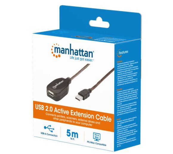 Manhattan - Kabl Manhattan 519779 USB-A M/F 2.0/480Mbps/produžni aktivni/5m_3