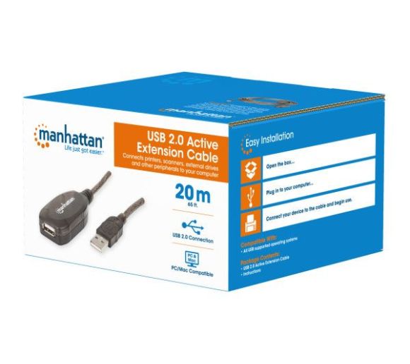 Manhattan - Kabl Manhattan 150958 USB-A M/F 2.0/480Mbps/produžni aktivni/20m_2