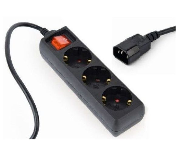 Razvodni kabl za UPS Gembird EG-PSU3-01 C14 - 3x šuko 0,6m_0