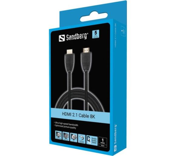 Kabl Sandberg 509-13 HDMI na HDMI M/M 2.1 8K 1m_1
