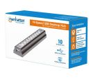 Manhattan - USB HUB 10port Manhattan 161572 2.0/480Mbps/Crni_small_1