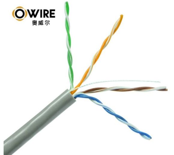 LAN UTP kabl OWIRE Cat5E Solid/CCA/0,5mm/Sivi/305m_2