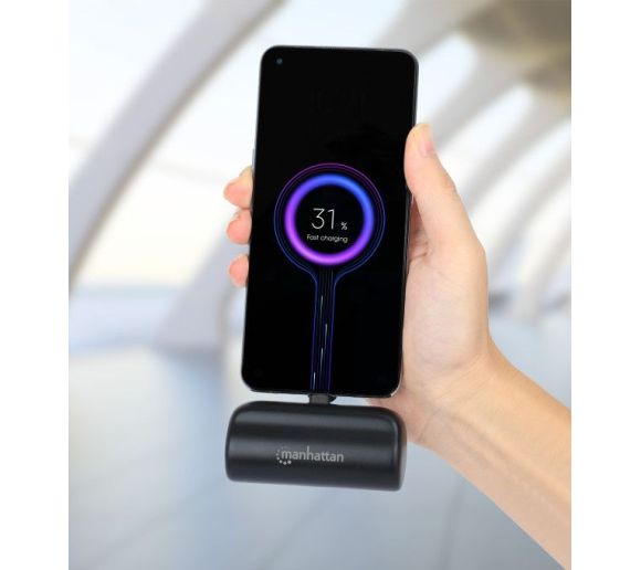 Manhattan - Powerbank Manhattan 1026336 5000mAh 10W/Black/USB-C_1
