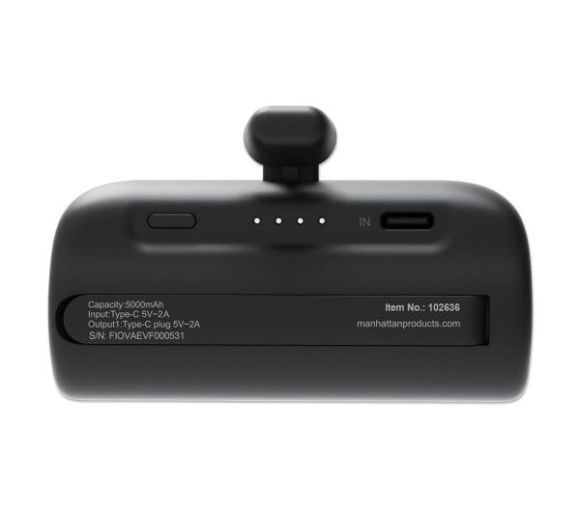 Manhattan - Powerbank Manhattan 1026336 5000mAh 10W/Black/USB-C_6