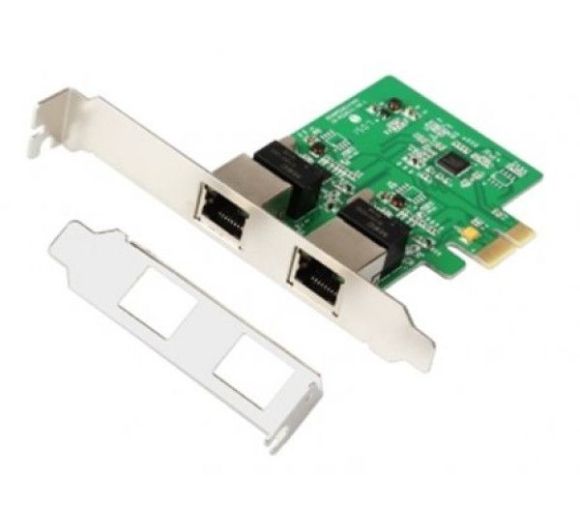 E-GREEN - LAN MK E-Green PCI-E 2xRJ45 10/100/1000 Mbp/s_0