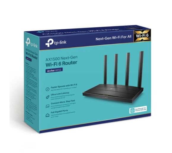 TP-Link - LAN Router TP-Link Archer AX12 AX1500/WiFi6/3xGLAN+1xGWAN_3