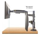 H180 stoni nosač za dva monitora mat crni 17-27 inča _small_2