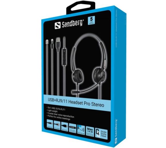 Slušalice sa mirkofonom Sandberg USB+RJ9/11 Pro Stereo 126-30_7