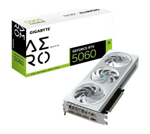 Gigabyte - VGA Gigabyte RTX 5060 8GB AERO OC 8GB GDDR7, GV-N5060AERO OC-8GD_0
