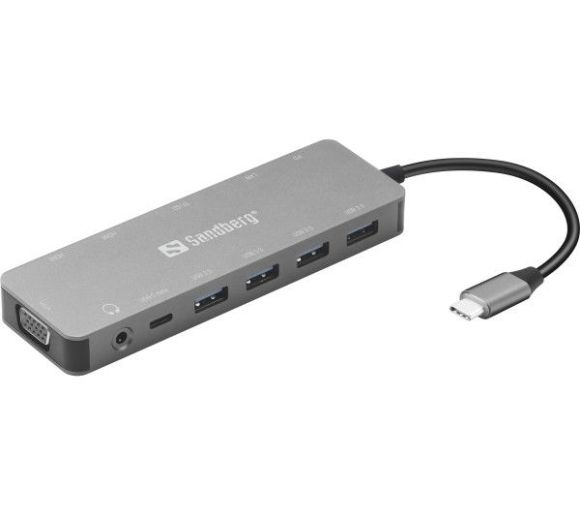 Docking station Sandberg 13in1 USB-C - 2xHDMI/VGA/LAN/3xUSB 3.0/USB C 136-45_0