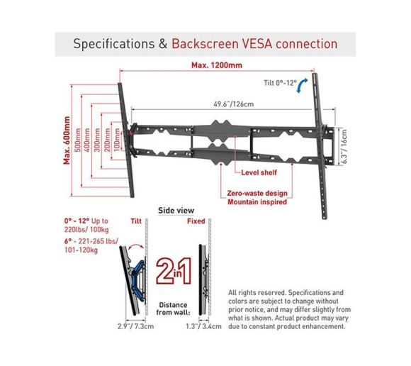 BARKAN - BM510 LCD TV zidni nosač od 55 do 115 inča _5