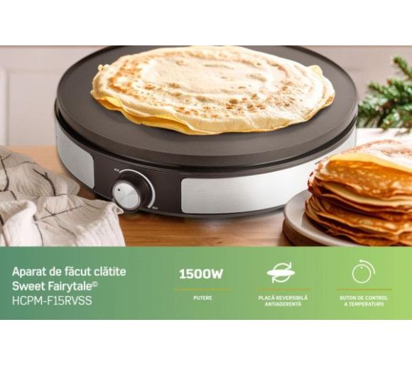 Aparat za palačinke HEINNER HCPM-F15RVSS 1500W/2 u 1_2