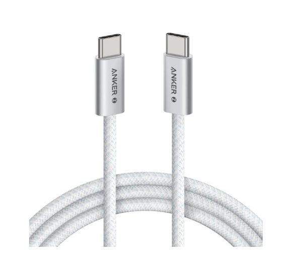 Zolo USB tip-C kabl M/M 1m, za Apple, super brzo punjenje 240W/480Mbps, pleteni, beli _5