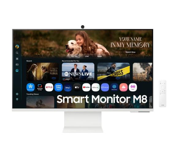 Samsung - Monitor SAMSUNG LS32FM801UUXDU 32"/VA/3840x2160/60Hz/4ms GtG/HDMI,USB-C,LAN/VESA/smart/zvucnici/bela_0