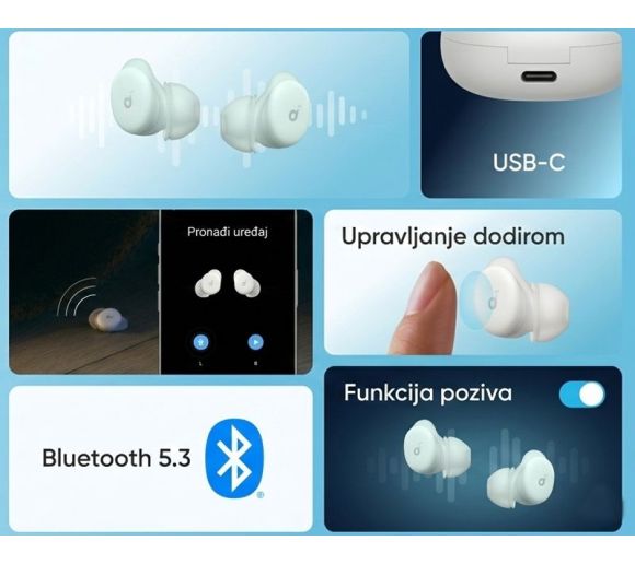Soundcore Sleep A30 Noise Masking BT bežične bubice bele _4