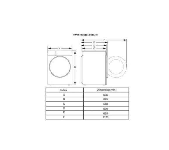 Mašina za pranje veša HEINNER HWM-HMK1014IVTA+++ 10kg/1400o/inverter/siva_1