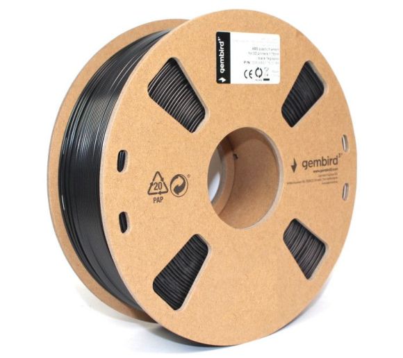 Gembird - 3DP-ABS1.75-01-BK ABS Filament za 3D stampac 1.75mm, kotur 1KG BLACK_2