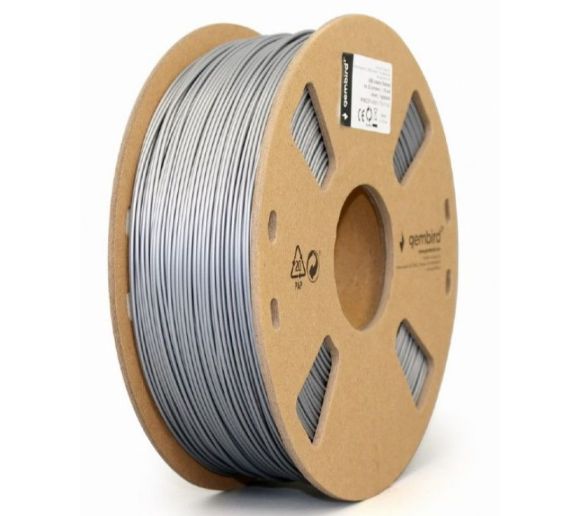 Gembird - 3DP-ABS1.75-01-S ABS Filament za 3D stampac 1.75mm, kotur1KG Silver_0