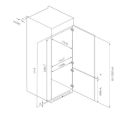 Kombinovani frižider HEINNER HCNF-BIM403INVD/No Frost/inverter/ugradni/69x195,3_small_2