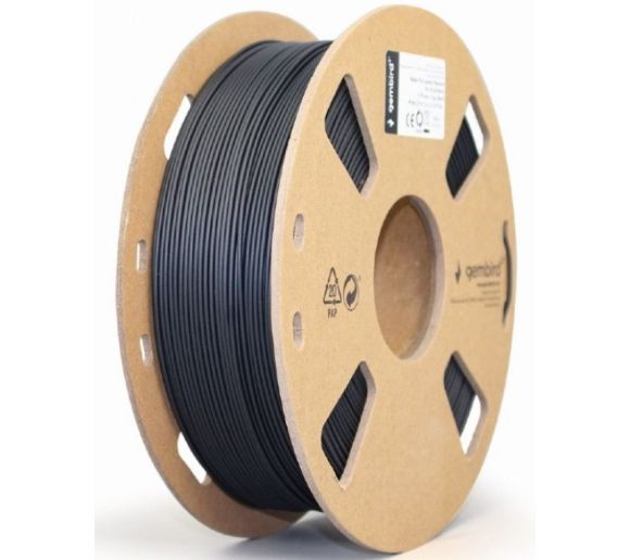 Gembird - 3DP-PLA-01-MTBK Mat PLA Filament za 3D stampac 1.75mm, kotur 1KG, black_0