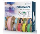 Gembird - 3DP-PLA-01-MTBK Mat PLA Filament za 3D stampac 1.75mm, kotur 1KG, black_small_1