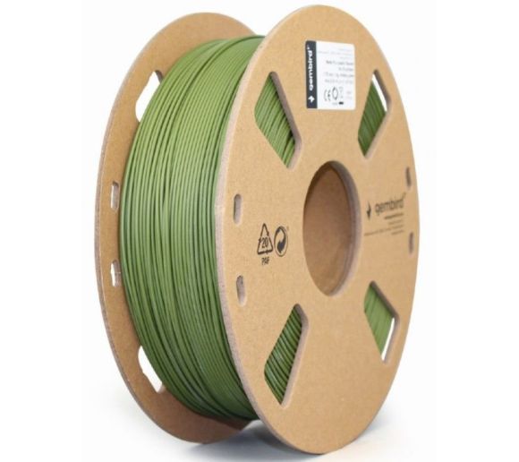 Gembird - 3DP-PLA-01-MTMG Mat PLA Filament za 3D stampac 1.75mm, kotur 1KG, military green_0