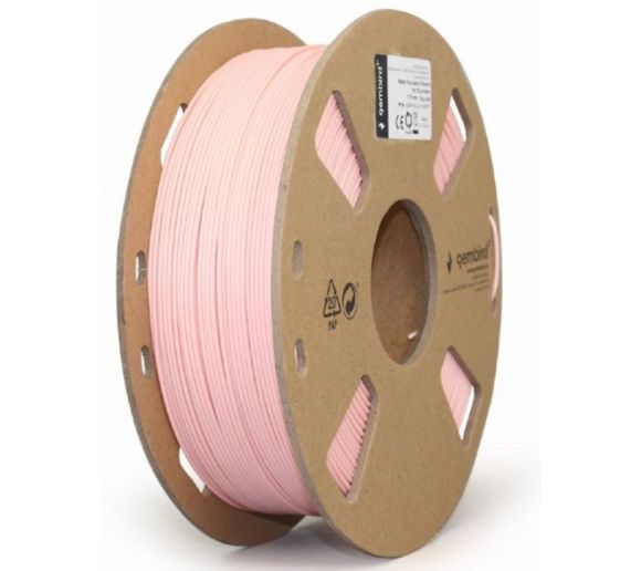 Gembird - 3DP-PLA-01-MTP Mat PLA Filament za 3D stampac 1.75mm, kotur 1KG, Pink_0