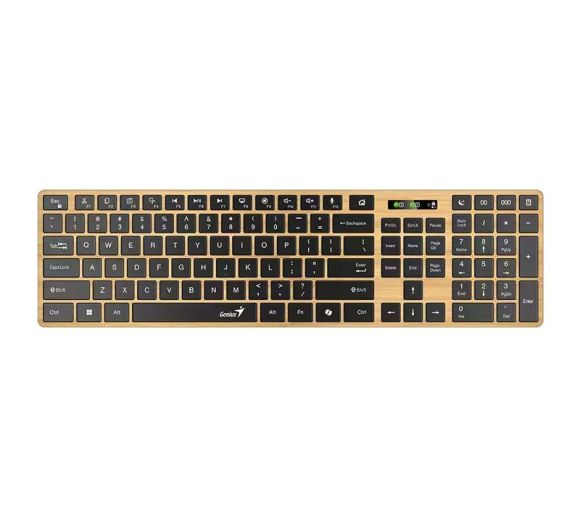 Genius - SlimStar 7250BT, AI, Pine Wood YU wireless tastatura _2