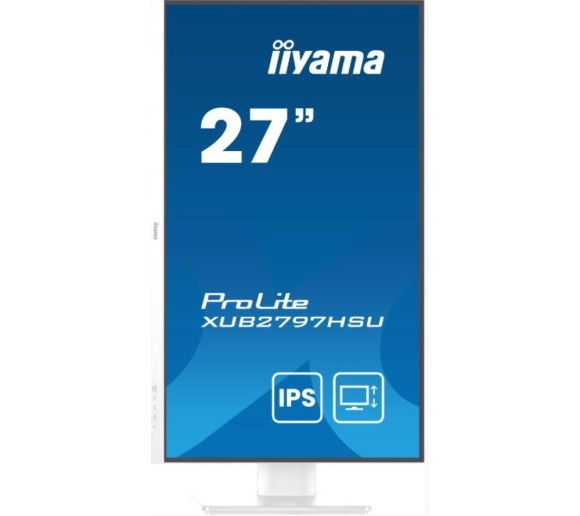 Monitor 27" Iiyama XUB2797HSU-W2 IPS 1920x1080/100Hz/1ms/HDMI/DP/USB_1