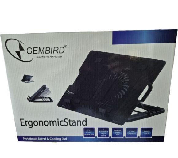 Gembird - N2000IV** Gembird hladnjak za laptop, 15-17 180mm Fan-CONTROL, 2xUSB, 365x265mm, Ergo Stand_3