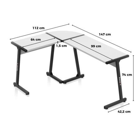 Huzaro - Hero 6 Beli Ugaoni Gaming sto_4