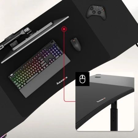 Huzaro - Hero 3.6 Crni RGB Podesivi Gaming sto 140x60cm_3