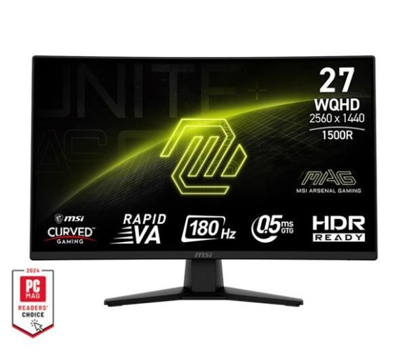 MSI - Monitor 27 MSI MAG 274CQF VA WQHD 180Hz DP/2XHDMI Zakrivljen_0