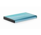 Gembird - HDD/SSD External Enclosure, 2.5``, SATAIII, USB3.0, Brushed aluminium, Blue_small_0