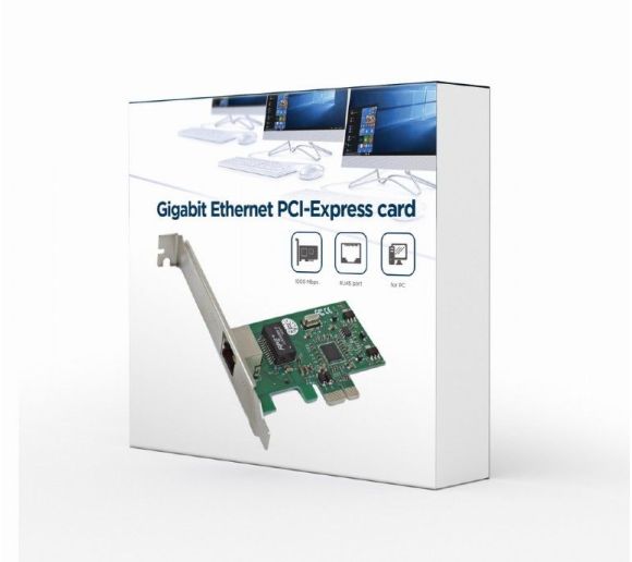 Gembird - Gigabit Ethernet PCI-Express card, Realtek chipset, Standard/Low Profile Bracket_0