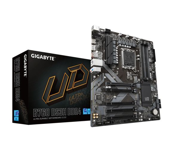 Gigabyte - LGA1700, B760 Chipset, 4x DDR4, Support 13th and 12th Gen, Fast Networks：GbE LAN_0