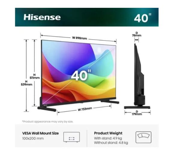 HISENSE - 40 inča 40A5S QLED FHD Smart TV _5