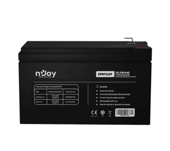 NJOY - GP07122F baterija za UPS 12V 7Ah (BTVACGUOBTG2FCW01B) _0