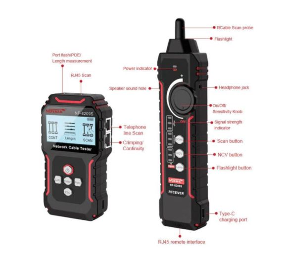 NOYAFA - Noyafa NF-8209S Advanced LAN Tester | PoE, TDR Merenje Dužine |_1