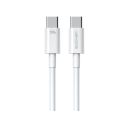 WDC-182 Kabl 3.1 USB tip C M/M 1m, za Superbrzo punjenje 100W/480Mbps, beli _small_0
