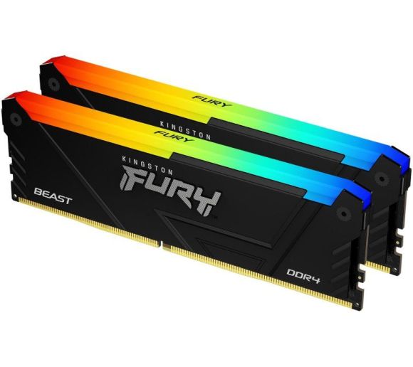 Kingston - DIMM DDR4 32GB (2x16GB kit) 3200MT/s KF432C16BB2AK2/32 Fury Beast RGB _0