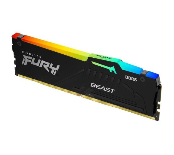 Kingston - DIMM DDR5 16GB 6400MT/s KF564C32BBEA-16 FURY Beast Black RGB EXPO _1