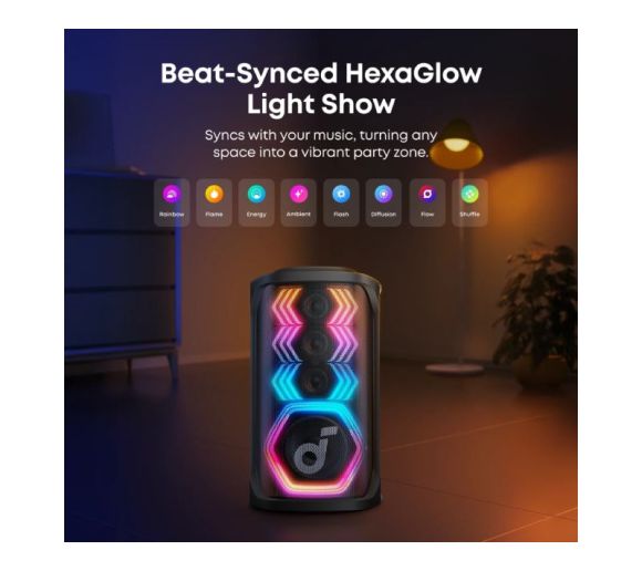 Soundcore Rave 3S 200W prenosivi bluetooth IPX4 zvučnik crni _2