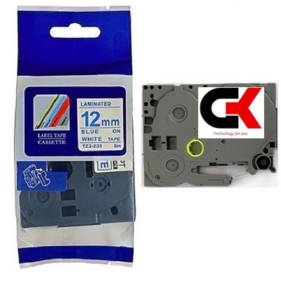 PUTY - Kompatibilna Brother TZe-233 Traka 12mm | Plavo na Belo |_0